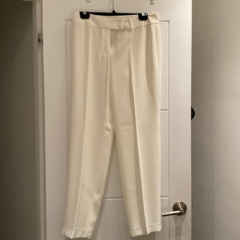 Vintage Escada cream wide leg trousers S38